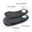 X / O Leg Massage Flat Foot Correction Insoles Arch Support Orthotic Inserts, Black - EU 35-36 - 3