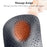 X / O Leg Massage Flat Foot Correction Insoles Arch Support Orthotic Inserts, Black - EU 35-36 - 5