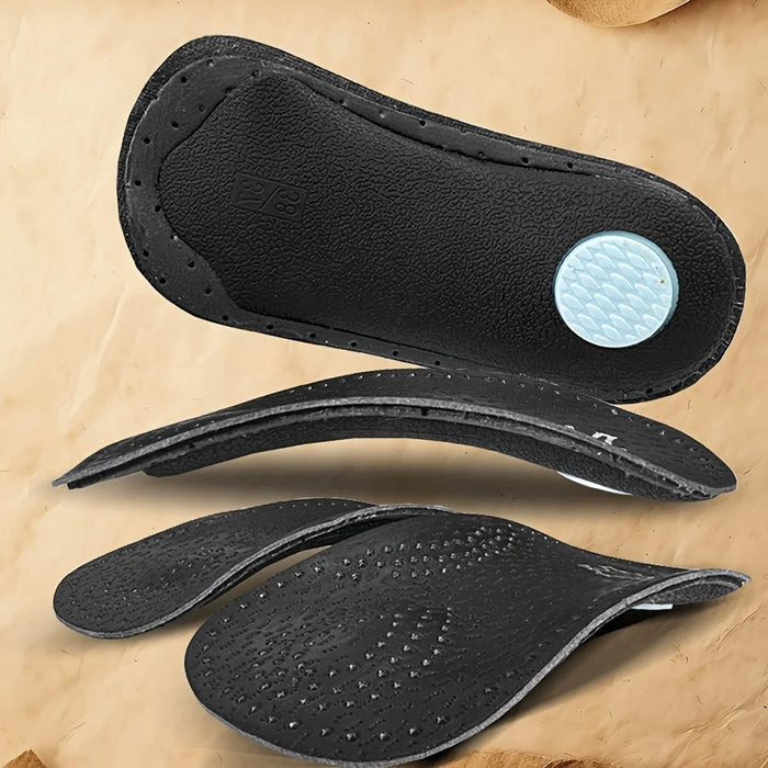 X / O Leg Massage Flat Foot Correction Insoles Arch Support Orthotic Inserts, Black - EU 35-36 - 7