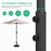 Outdoor Patio Umbrella Base Water Filled Stand Heavy Duty Umbrella Holder - 3