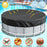 10FT Round Swimming Pool Cover 210D Oxford Cloth Solar Cover for Above Ground Pools - 4