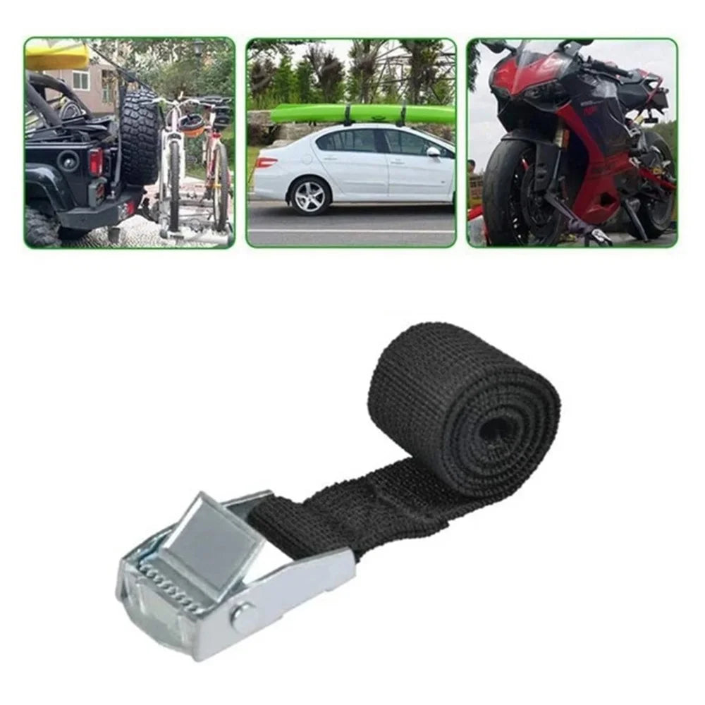 25mm Cargo Lashing PP Webbing Luggage Strap with Zinc Alloy Buckle, Length: 3m - 2