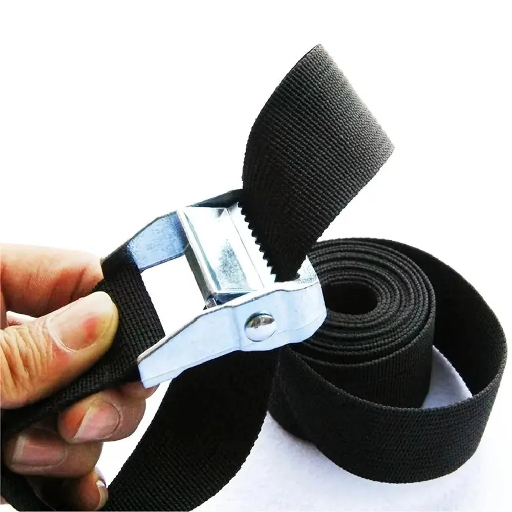 25mm Cargo Lashing PP Webbing Luggage Strap with Zinc Alloy Buckle, Length: 3m - 5