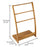 Freestanding Bamboo Towel Drying Rack 3-bar Storage Shelf for Hotel / Bathroom - 7