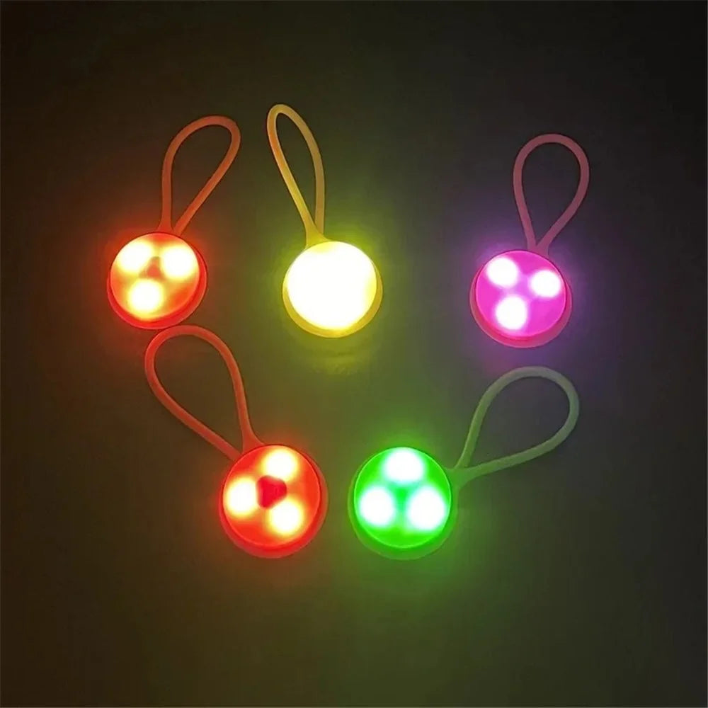 Backpack Hanging Mini Silicone LED Light Reflector Pendant for Night Walking - Blue - 3