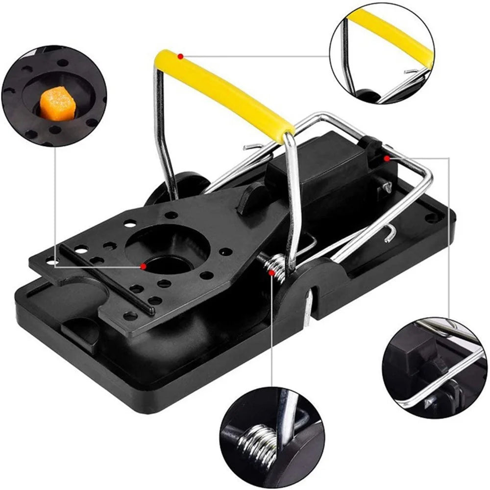 6Pcs / Set Reusable Mechanical Metal Spring Mouse Traps High Sensitive Rat Catcher - 3