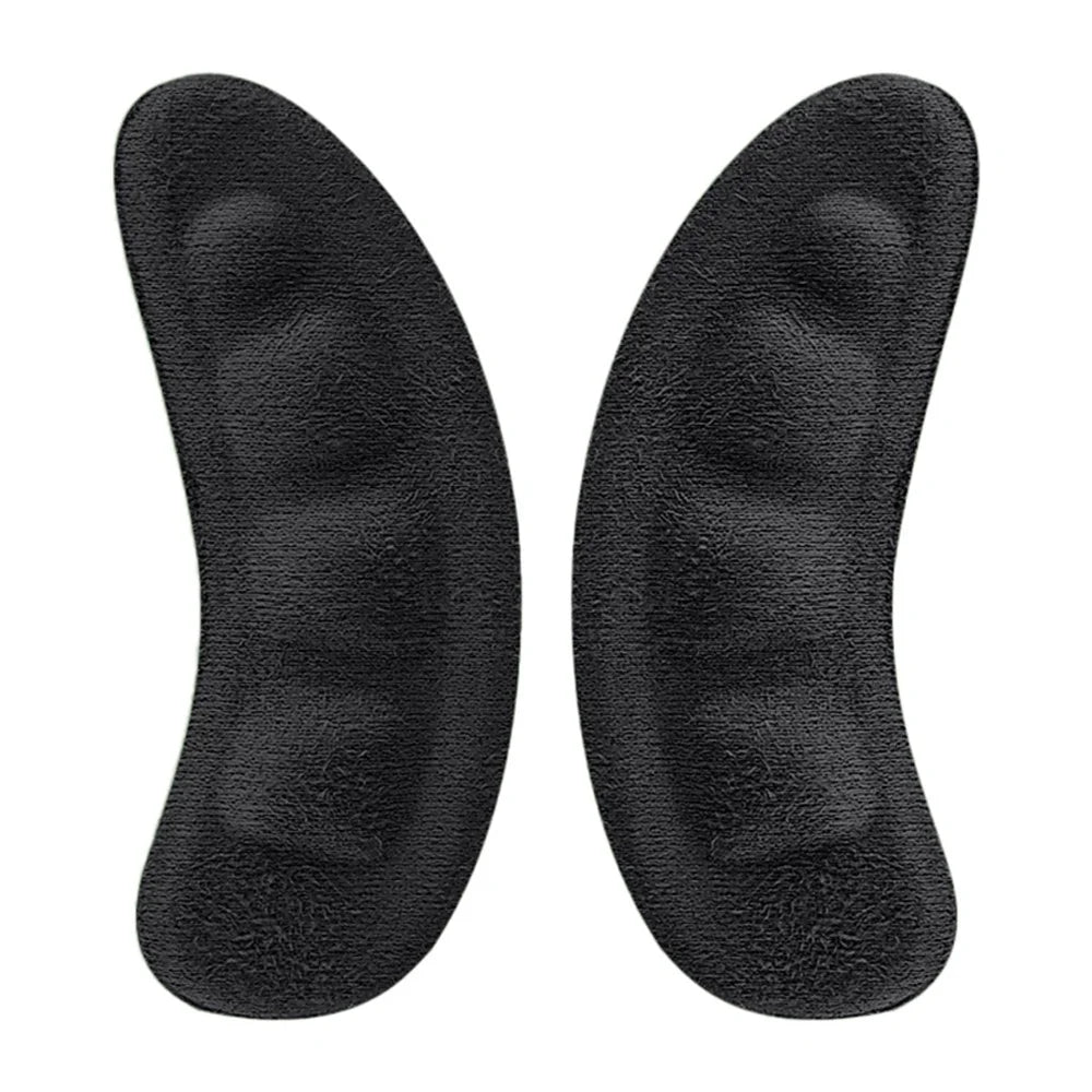 Self-Adhesive Heel Cushion Sweat Absorbing Anti-Slip Heel Pads for Loose Shoes - Black - 1