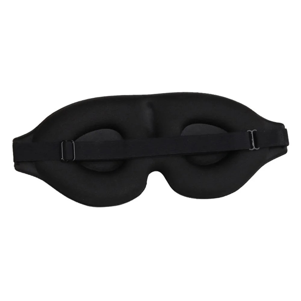 Ergonomic 3D Sleeping Mask Polyester Eye Mask Blindfold with Adjustable Strap - 1