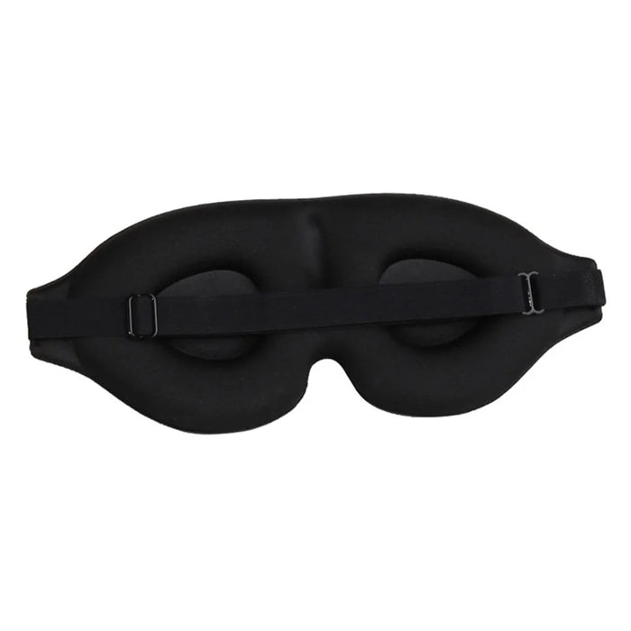 Ergonomic 3D Sleeping Mask Polyester Eye Mask Blindfold with Adjustable Strap - 1