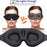 Ergonomic 3D Sleeping Mask Polyester Eye Mask Blindfold with Adjustable Strap - 3