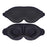 Ergonomic 3D Sleeping Mask Polyester Eye Mask Blindfold with Adjustable Strap - 5