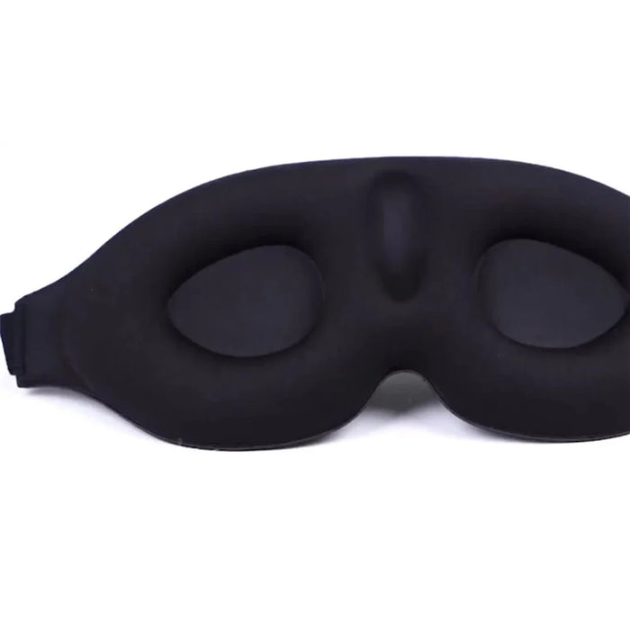 Ergonomic 3D Sleeping Mask Polyester Eye Mask Blindfold with Adjustable Strap - 6