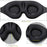Ergonomic 3D Sleeping Mask Polyester Eye Mask Blindfold with Adjustable Strap - 7