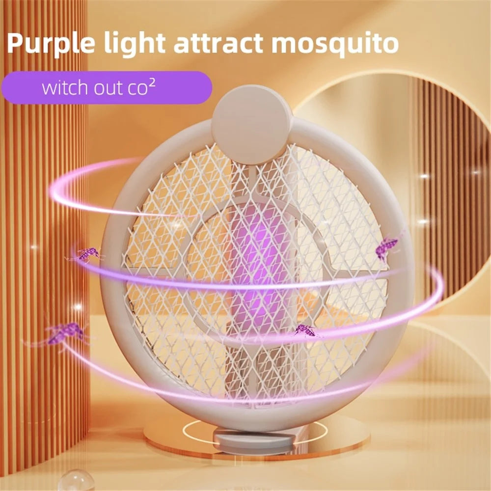 16002 Bug Zapper Racket Mosquito Killer Lamp Home Silent USB Rechargeable Fly Swatter (CE Certificated) - 3