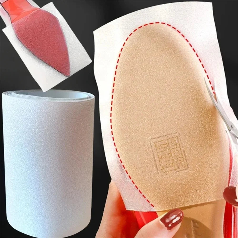 10x50cm Shoes Sole Protector Sticker Anti-Slip Ground Grip Self-Adhesive High Heels Sole Tape - Transparent - 2