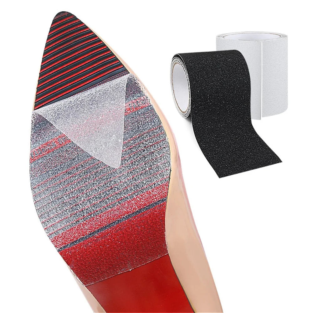 10x50cm Shoes Sole Protector Sticker Anti-Slip Ground Grip Self-Adhesive High Heels Sole Tape - Transparent - 6