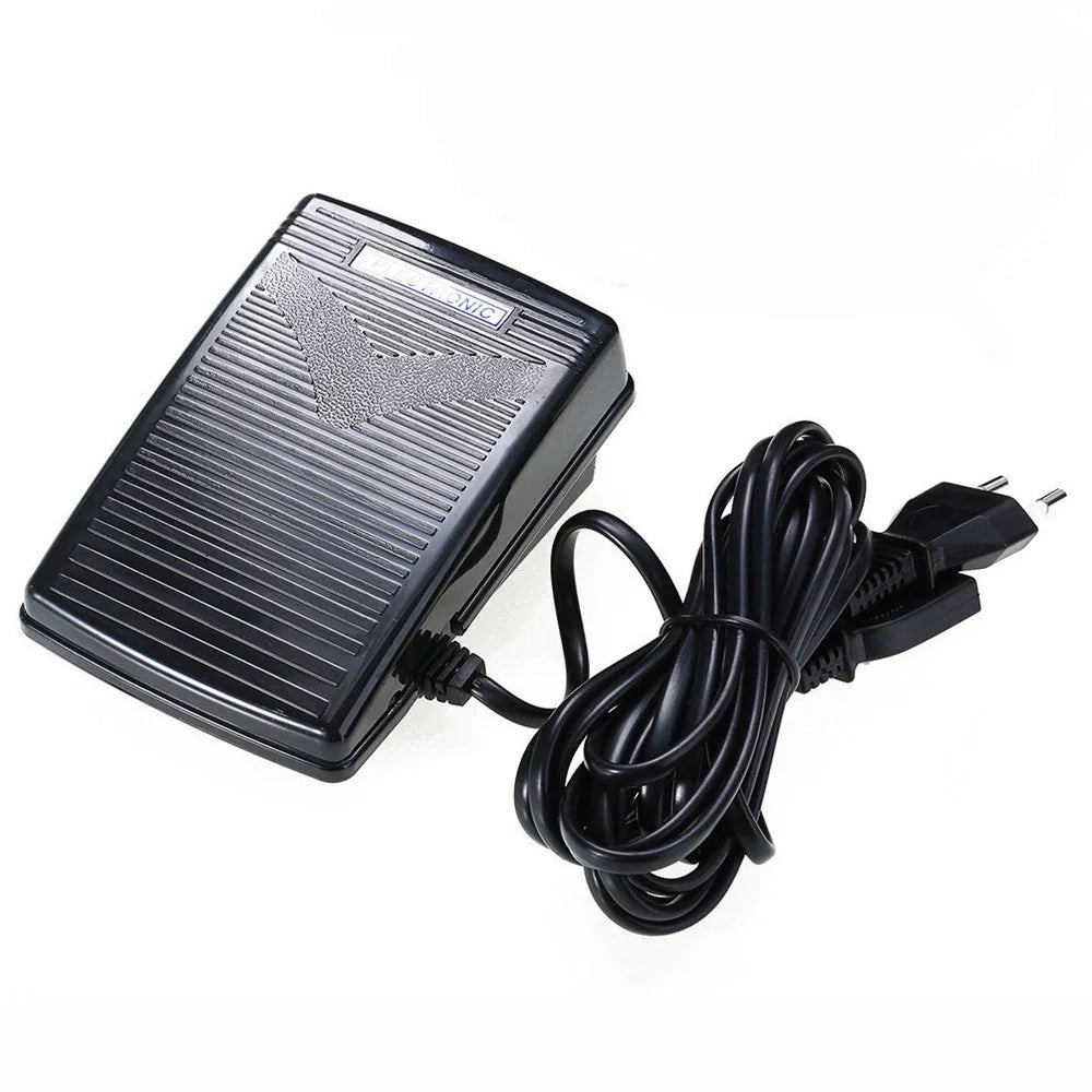 Sewing Machine Speed Controller Plastic Foot Control Pedal with EU Plug Power Cord - 3