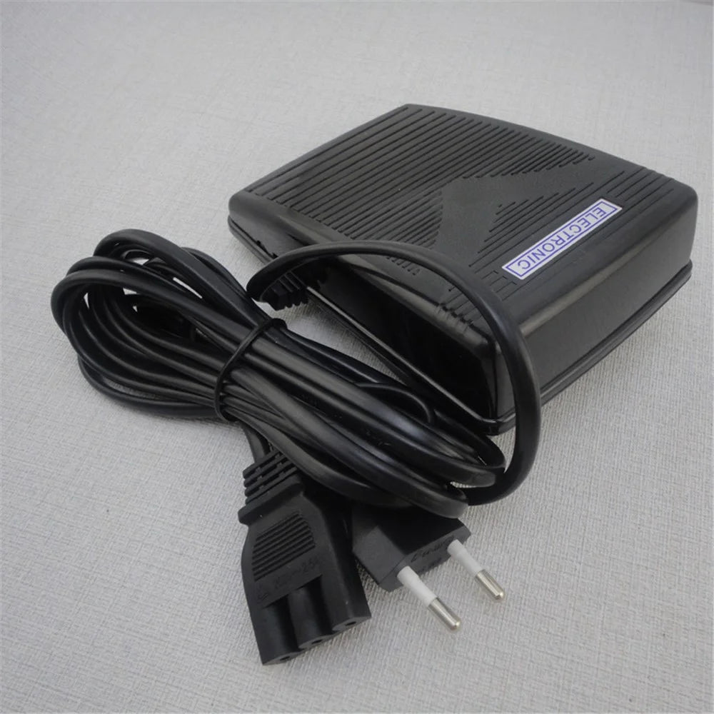 Sewing Machine Speed Controller Plastic Foot Control Pedal with EU Plug Power Cord - 6