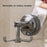 Multi-Function Suction Cup Wall-Mounted Rotating Hanger Utensil Holder with 6 Hooks - Transparent Grey - 2
