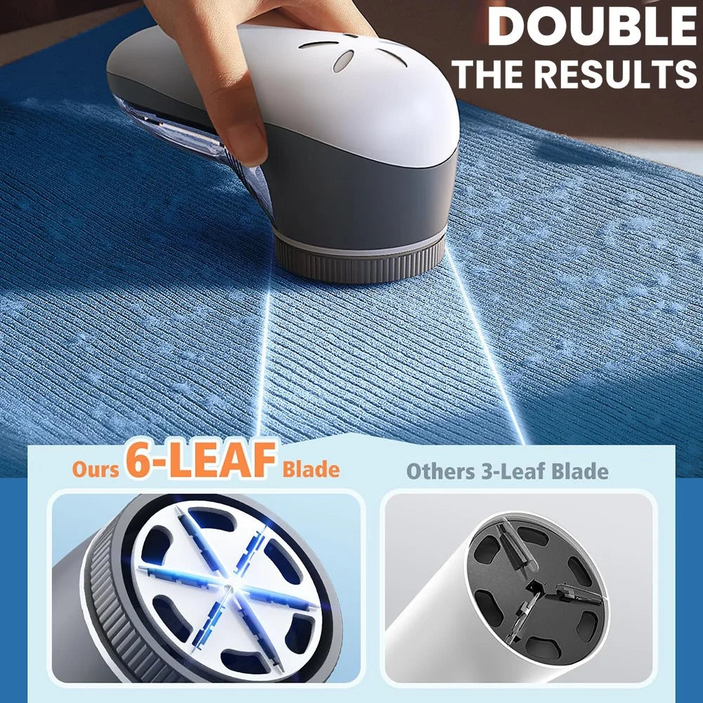6-leaf Blades Fabric Shaver Electric Lint Remover for Clothing / Couch / Furniture - 2