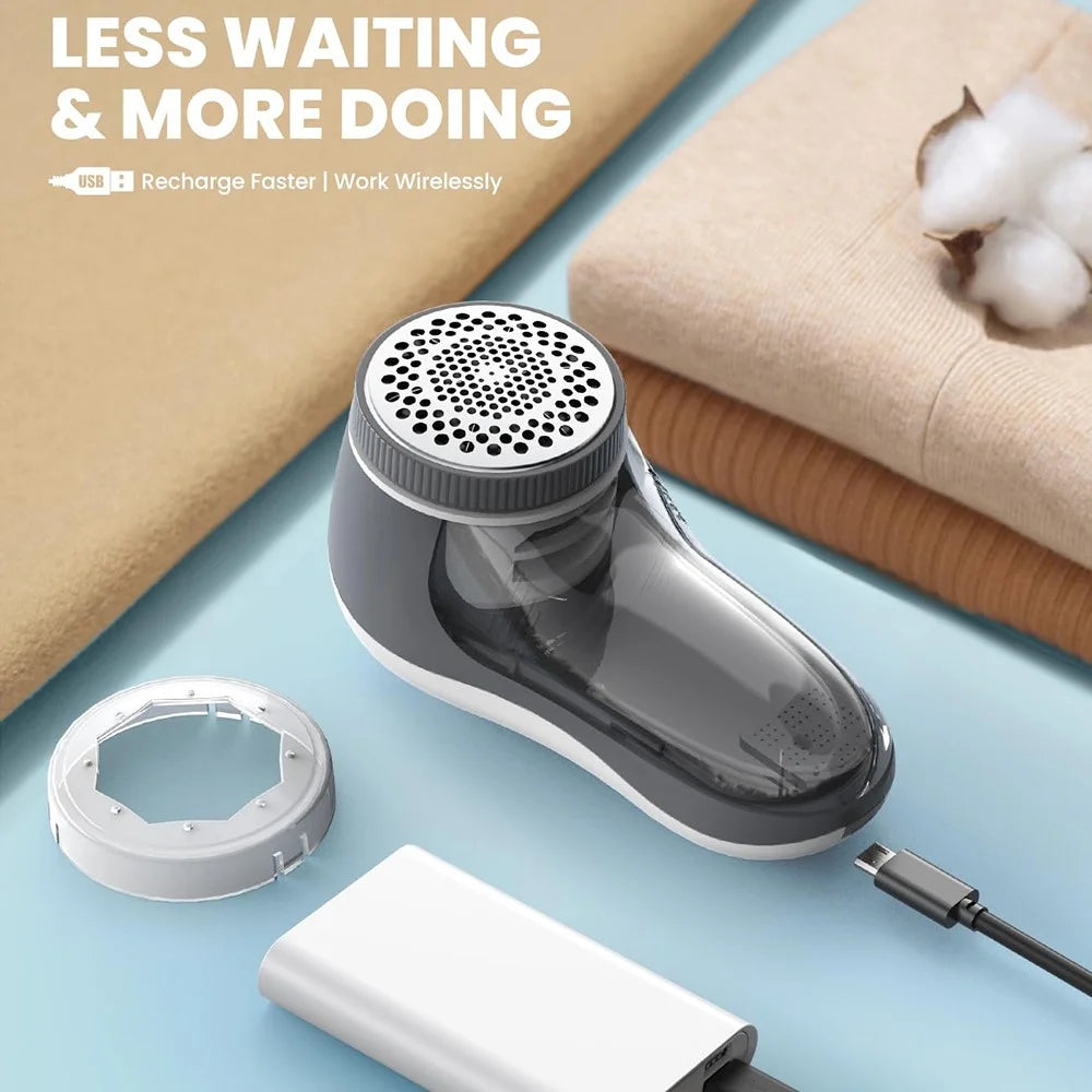 6-leaf Blades Fabric Shaver Electric Lint Remover for Clothing / Couch / Furniture - 4