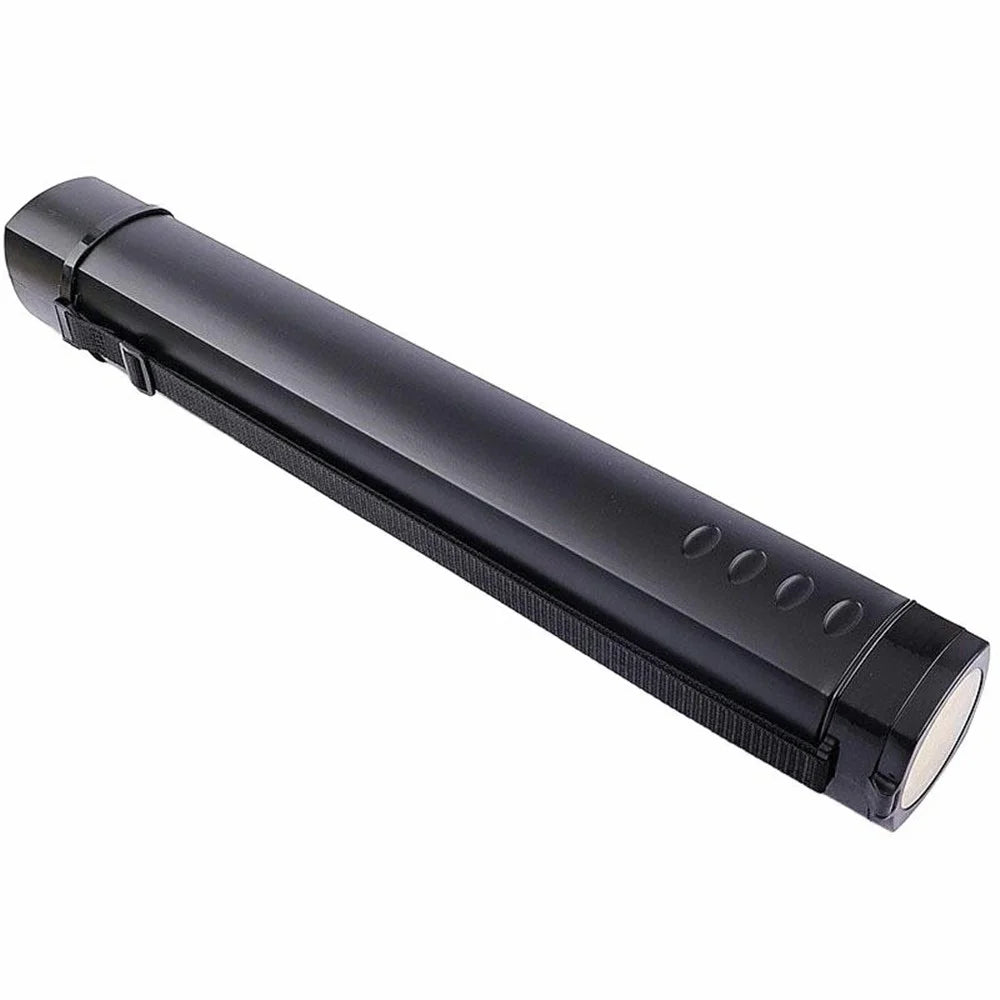 Square Drawing Tube Adjustable Portable Drawing Poster Tube Artist Supplies - Black - 1