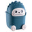 Cartoon Creative Flip Lid Desktop Trash Can Mini Home Office Garbage Bin - Dark Blue Monster - 1