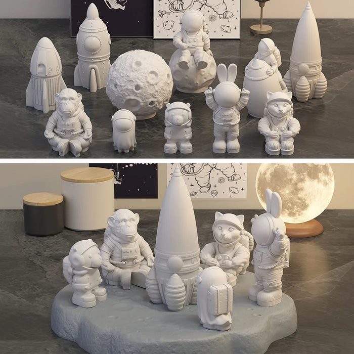 A101C- 8 Space Rabbit Shape DIY Silicone Fondant Mold Cake Decorating Tool (BPA Free, No FDA) - 3