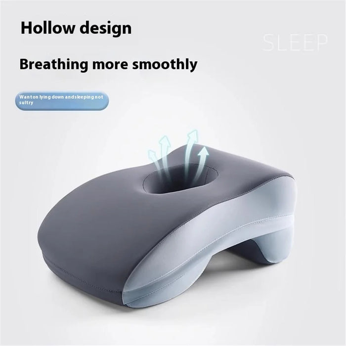 Soft Memory Foam Office Nap Pillow Sleeping Cushion with Breathable Hollow Design - Baby Blue - 4