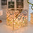 Romantic Tulip Mirror Lamp DIY Cube Shape Tulip Night Light Bedroom Decor, 20 Tulips / Battery Powered - Pink - 1