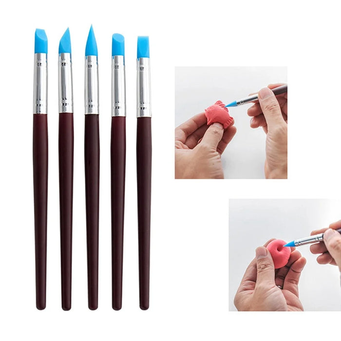 20122518 18PCS Pottery Tools Set Stone Plastic Clay Carving Knives Toys DIY Tools Dotting Pen - 4