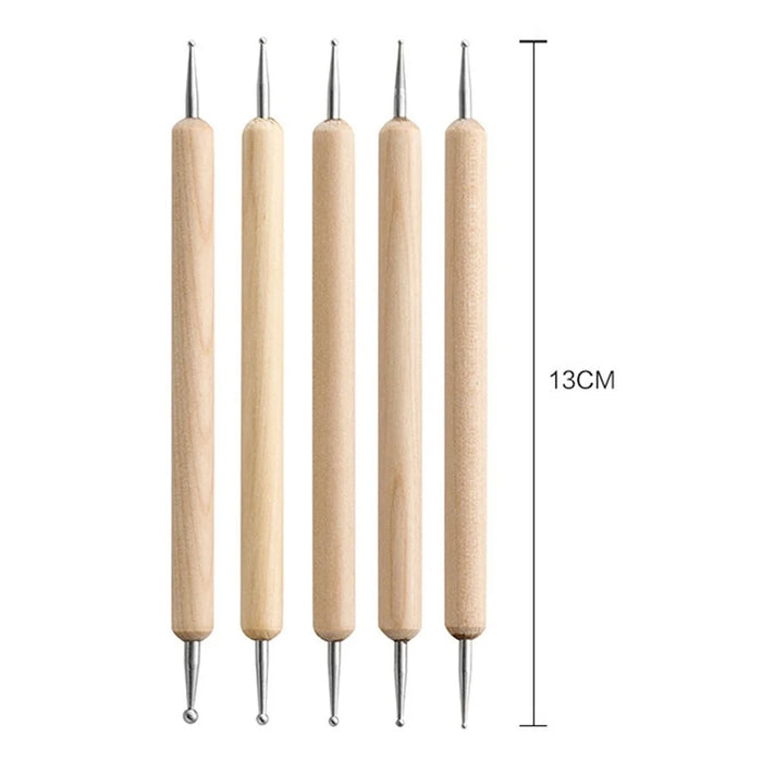 20122518 18PCS Pottery Tools Set Stone Plastic Clay Carving Knives Toys DIY Tools Dotting Pen - 6