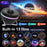 TKQ01 LED Projection Lamp 1 / 2H Timing Rotatable Space Ball Projector Meteor Galaxy Ceiling Night Light - Black - 2