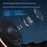 TKQ01 LED Projection Lamp 1 / 2H Timing Rotatable Space Ball Projector Meteor Galaxy Ceiling Night Light - Black - 6