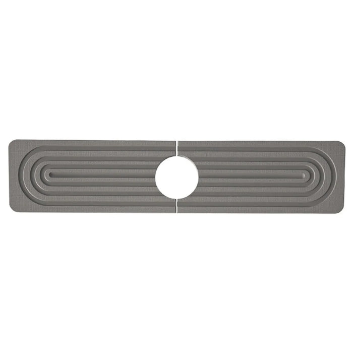 2Pcs / Set 40x10cm Super Absorbent Faucet Splash Guard Mat for Kitchen Sink Long Diatomud Fast Drying Sink Tray - Dark Grey - 2