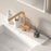 2Pcs / Set 40x10cm Super Absorbent Faucet Splash Guard Mat for Kitchen Sink Long Diatomud Fast Drying Sink Tray - Dark Grey - 6