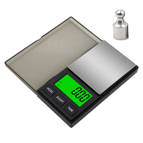 200g  /  0.01g 5 Units Portable Jewelry Scale Stainless Steel Small Electronic Digital Scale with 1g Calibration Weight - 1