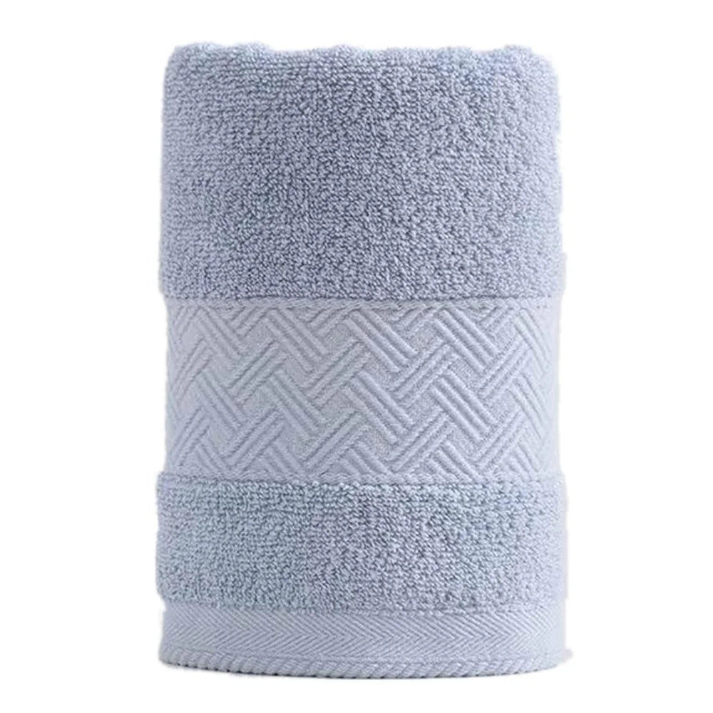 Highly Absorbent Towel Soft Cotton Bath Towel Hand Towel Face Wash Cloth - Blue - 1