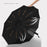 Windproof Large Umbrella 24-Rib Sun and Rain Proof Umbrella for 2 People - Black - 3