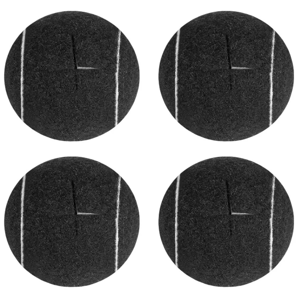 4Pcs Tennis Style Table Chair Foot Cover Cross Opening Anti-Slip Silent Wear-Resistant Stool Foot Pad - Black - 1