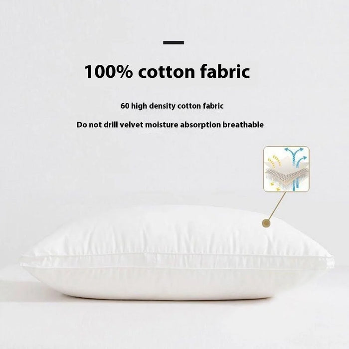 48x74cm Throw Pillow Insert Pure Cotton Cover Medium Pillow Polyester Stuffer Cushion 900g - 3