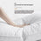 48x74cm Throw Pillow Insert Pure Cotton Cover Medium Pillow Polyester Stuffer Cushion 900g - 4
