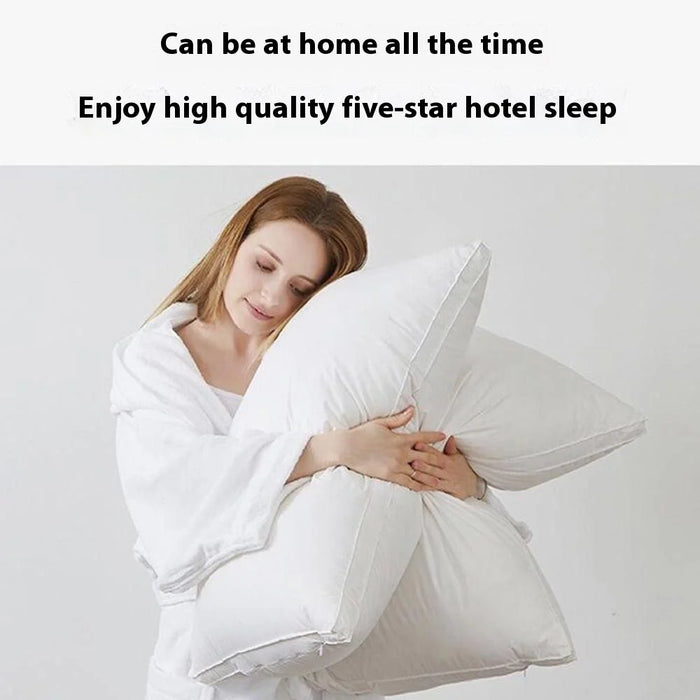 48x74cm Throw Pillow Insert Pure Cotton Cover Medium Pillow Polyester Stuffer Cushion 900g - 5