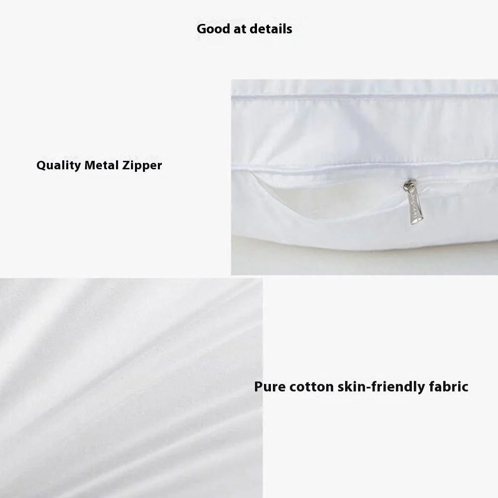 48x74cm Throw Pillow Insert Pure Cotton Cover High Pillow Polyester Stuffer Cushion 1000g - 6