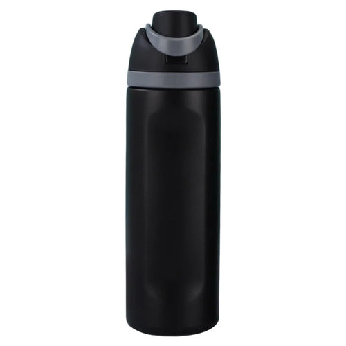 32oz 304 Stainless Steel Water Bottle Portable Thermal Insulation Drinking Cup (BPA-Free, No FDA Certified) - Black - 1