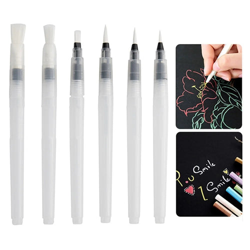 2102192 6PCS Student DIY Paintbrush Multipurpose Doodle Painting Brush Pen Set Ink Wash Painting Colored Brush - 1