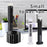 Tower Fan Desktop Rechargeable Bladeless Fan USB Mini Portable Night Light Handheld Cooling Fan - Black - 2