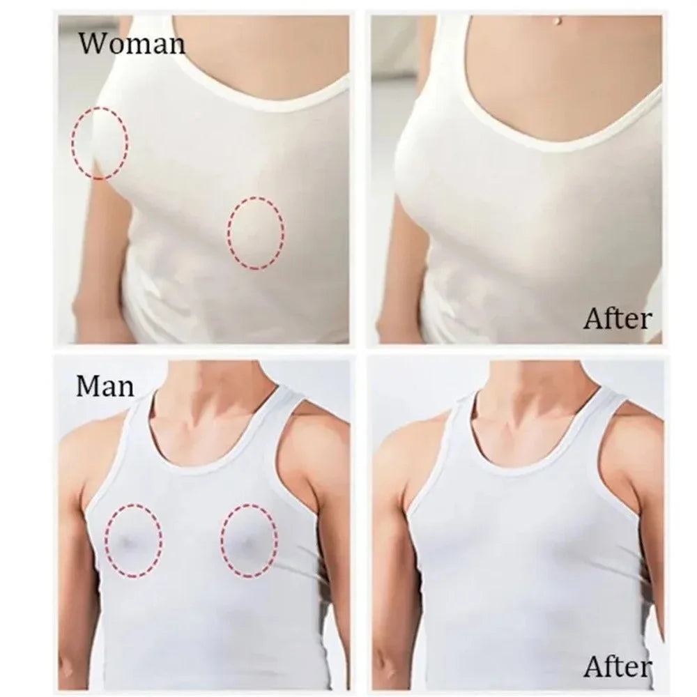 10Pcs Disposable Non-Woven Nipple Cover Women Summer Breathable Invisible Breast Covers - Flower Shape - 5