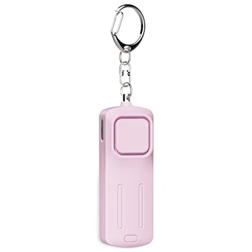 Outdoor Children Emergency Alarm with Light Portable Self-Defense 130dB Loud Alert Hanging Keychain - Pink - 1