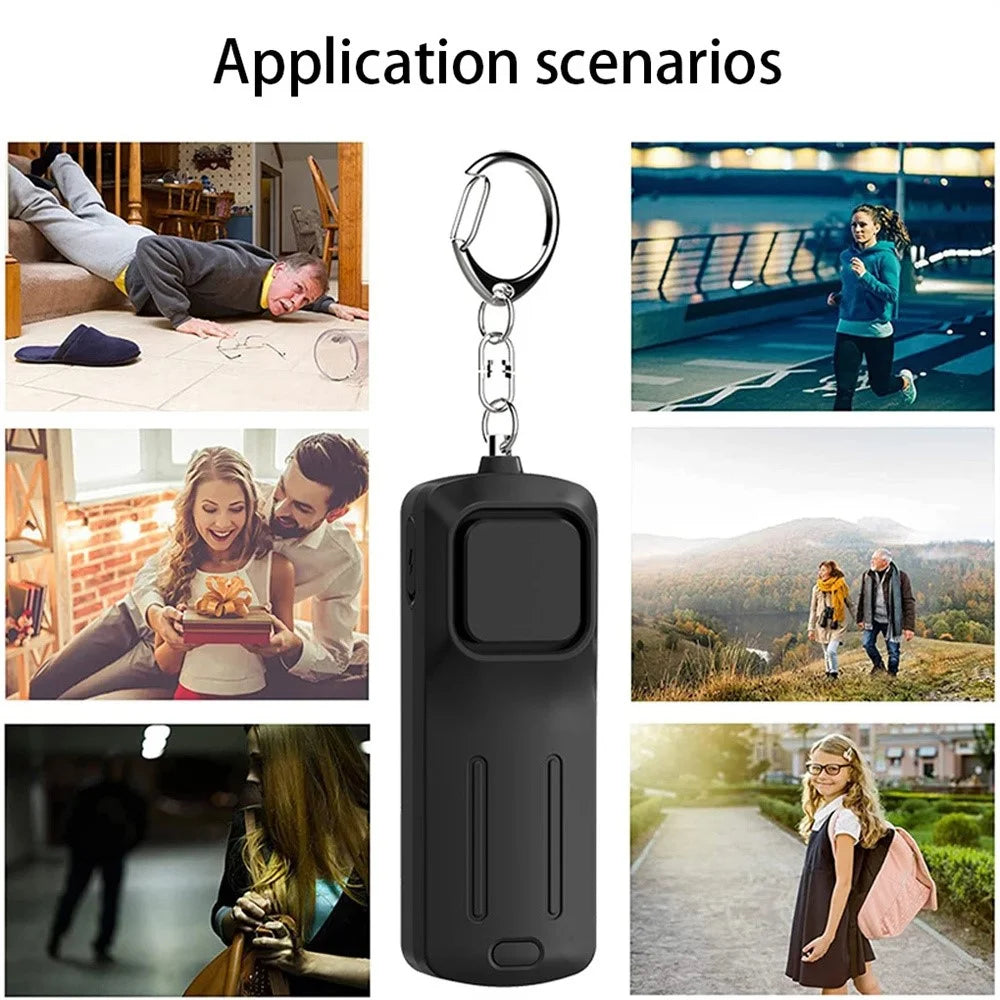 Outdoor Children Emergency Alarm with Light Portable Self-Defense 130dB Loud Alert Hanging Keychain - Pink - 7